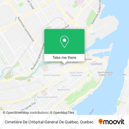 Cimetière De L'Hôpital-Général De Québec map