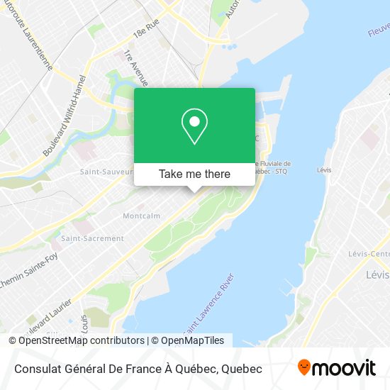 Consulat Général De France À Québec map