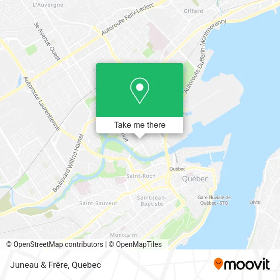 Juneau & Frère map
