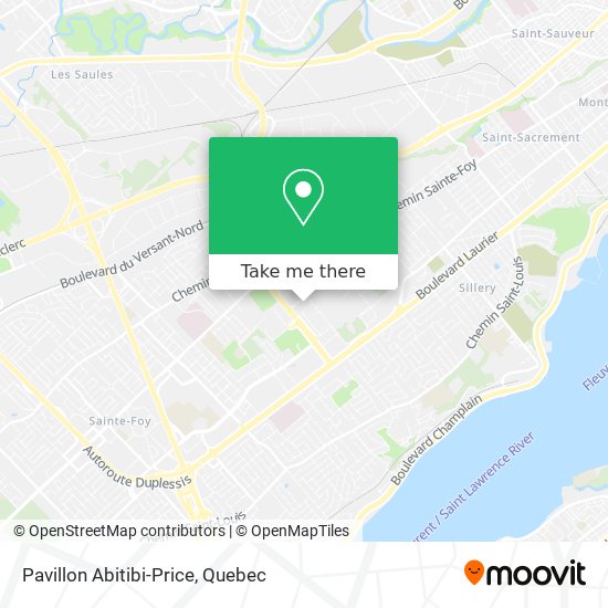 Pavillon Abitibi-Price map