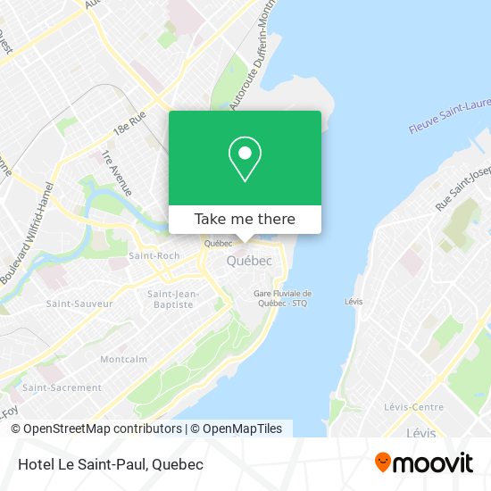 Hotel Le Saint-Paul map