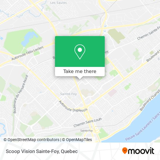 Scoop Vision Sainte-Foy map