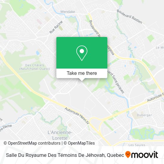 Salle Du Royaume Des Témoins De Jéhovah map
