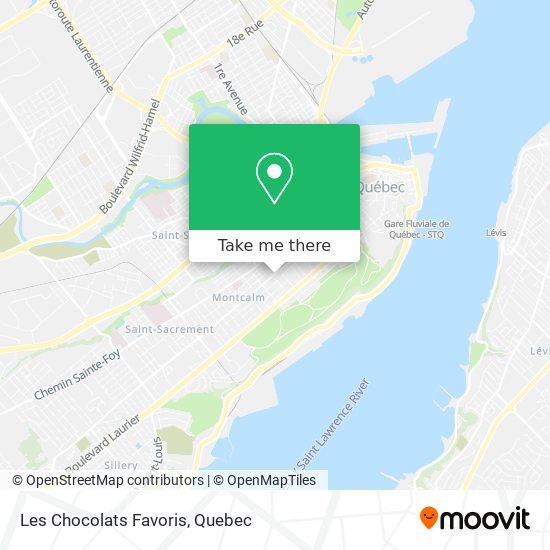 Les Chocolats Favoris map