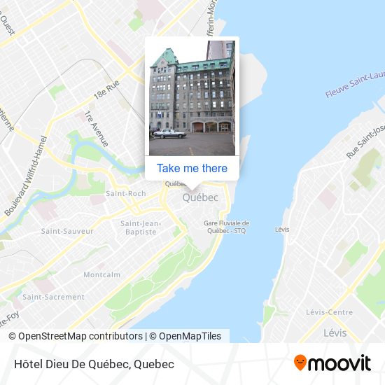 Hôtel Dieu De Québec map