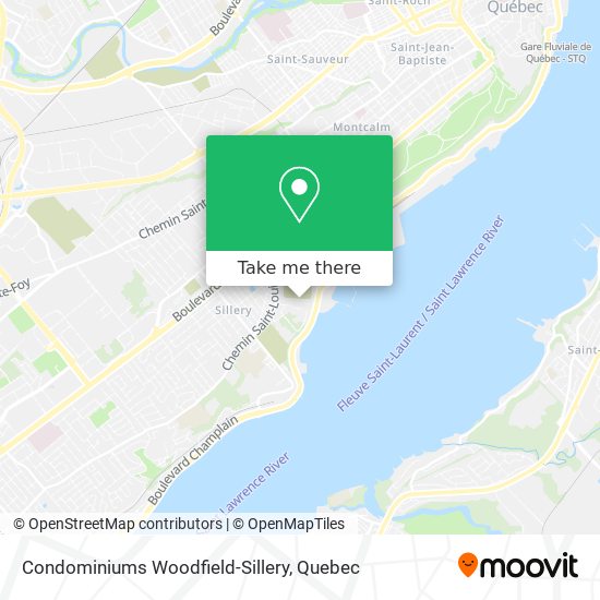 Condominiums Woodfield-Sillery map