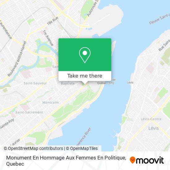 Monument En Hommage Aux Femmes En Politique map