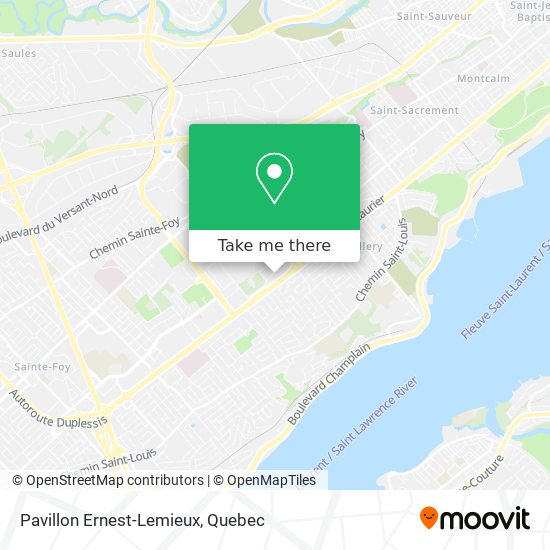 Pavillon Ernest-Lemieux map