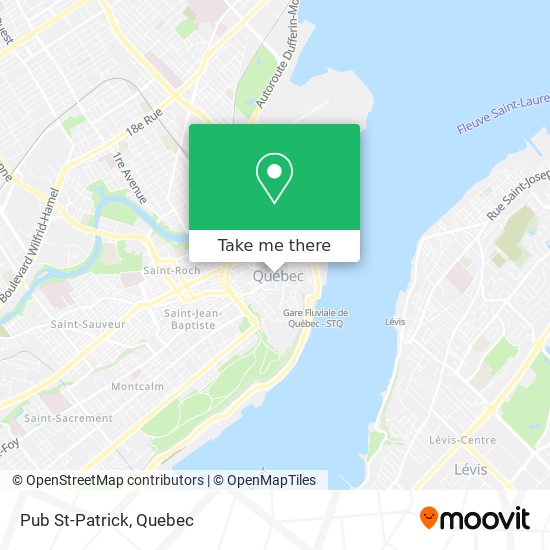 Pub St-Patrick map