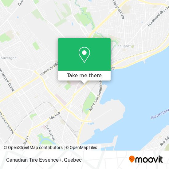 Canadian Tire Essence+ map