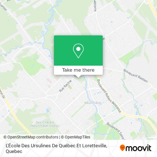 L'École Des Ursulines De Québec Et Loretteville map