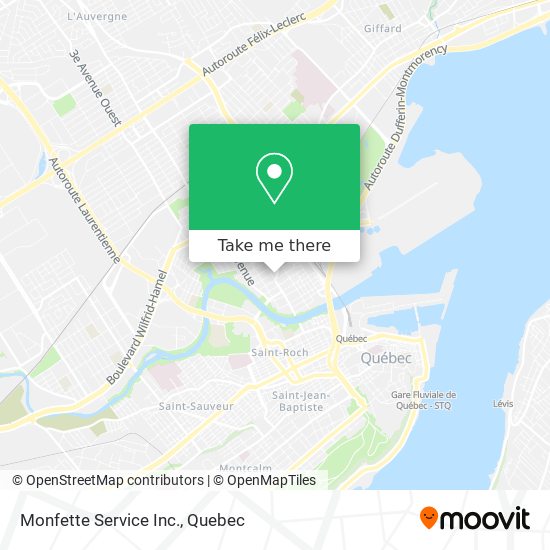 Monfette Service Inc. map