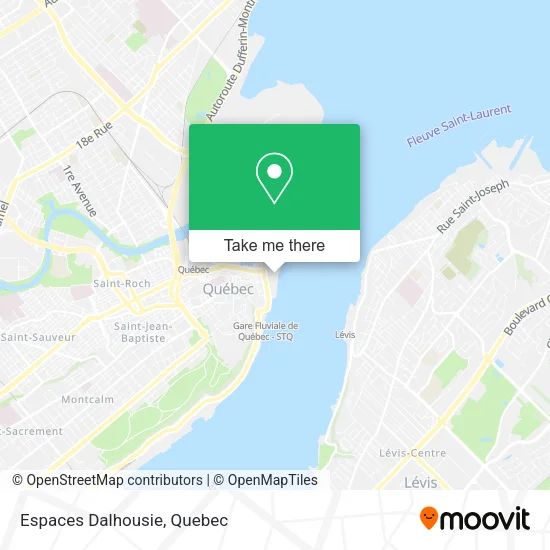 Espaces Dalhousie map