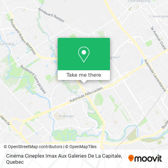 Cinéma Cineplex Imax Aux Galeries De La Capitale map