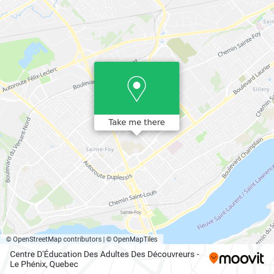 Centre D'Éducation Des Adultes Des Découvreurs - Le Phénix map