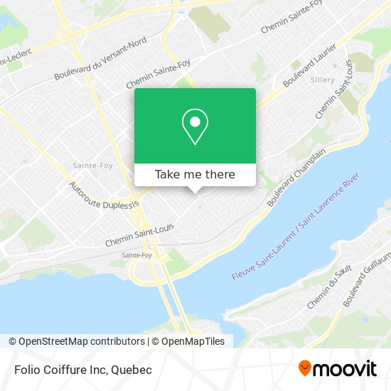 Folio Coiffure Inc map