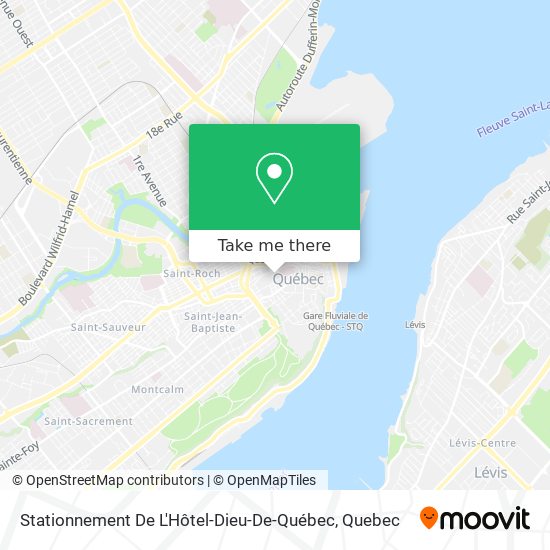 Stationnement De L'Hôtel-Dieu-De-Québec map