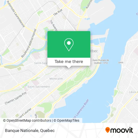 Banque Nationale map