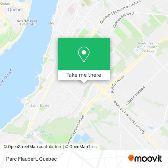 Parc Flaubert map