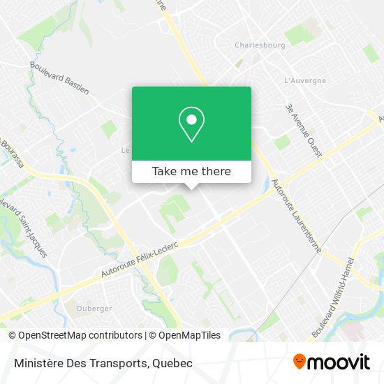 Ministère Des Transports map