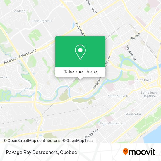 Pavage Ray Desrochers map