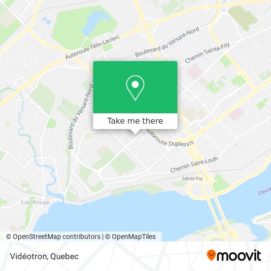 Vidéotron map