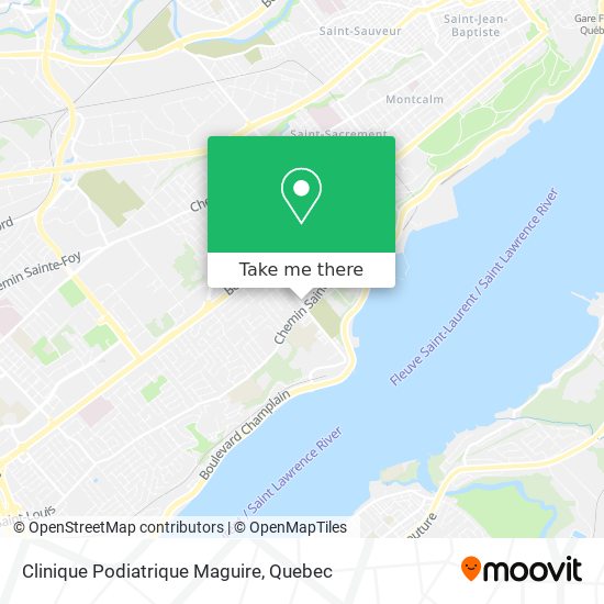 Clinique Podiatrique Maguire map