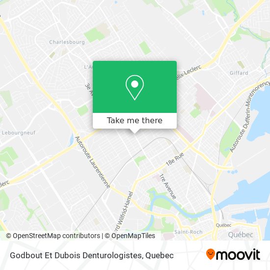 Godbout Et Dubois Denturologistes map
