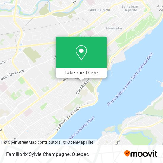 Familiprix Sylvie Champagne map