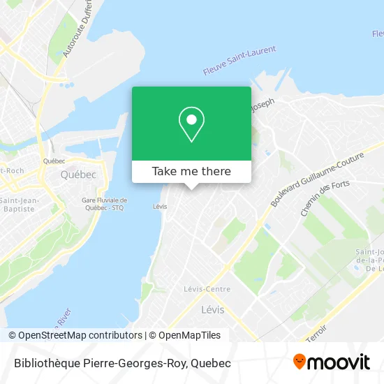 Bibliothèque Pierre-Georges-Roy map