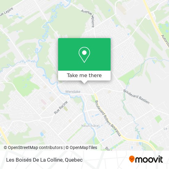 Les Boisés De La Colline map