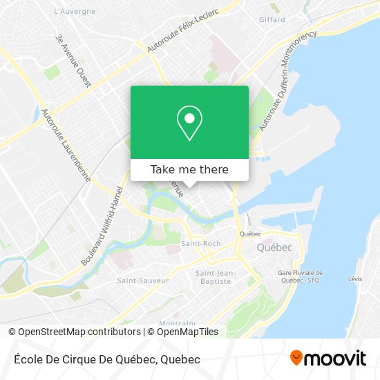 École De Cirque De Québec map