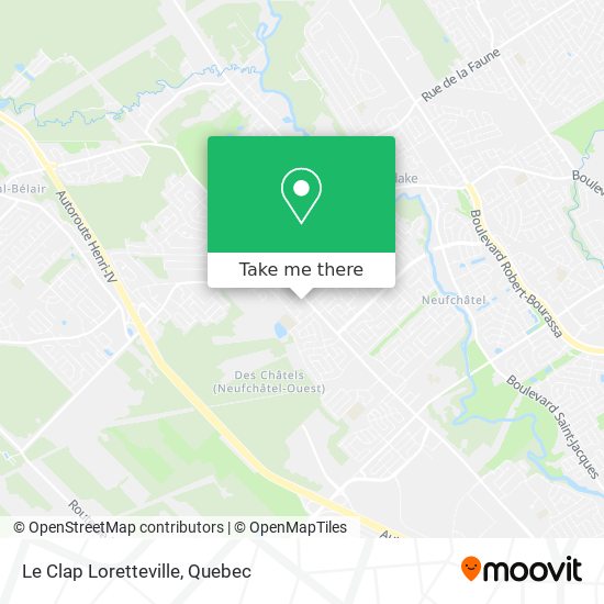 Le Clap Loretteville map