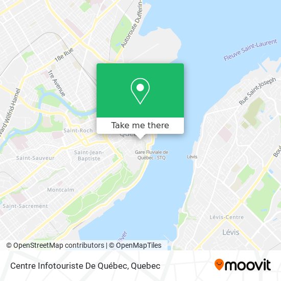 Centre Infotouriste De Québec map