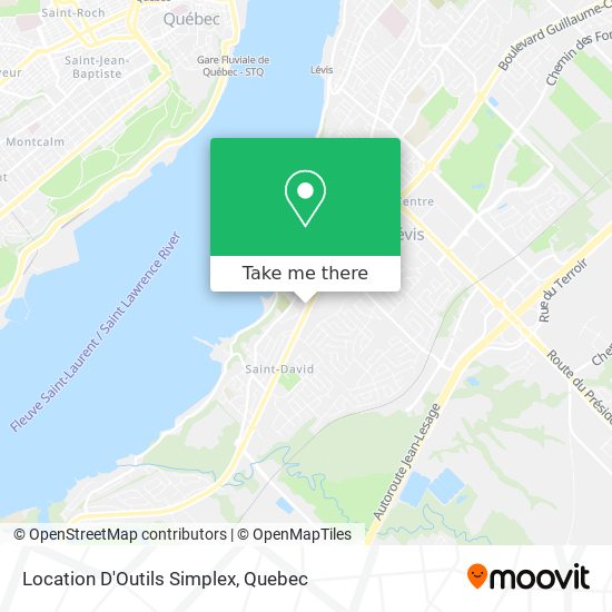 Location D'Outils Simplex map