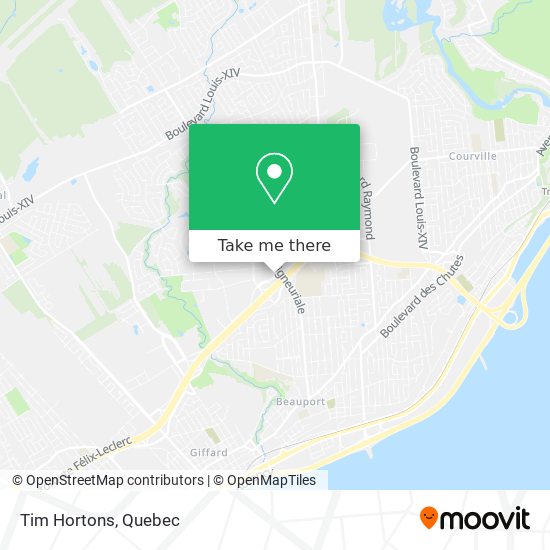 Tim Hortons map