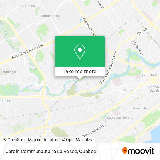 Jardin Communautaire La Rosée map