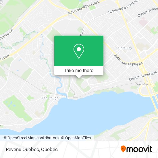 Revenu Québec map