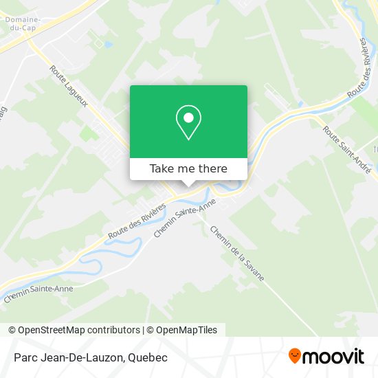 Parc Jean-De-Lauzon map