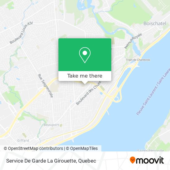 Service De Garde La Girouette map