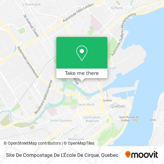 Site De Compostage De L'École De Cirque map