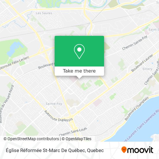 Église Réformée St-Marc De Québec map