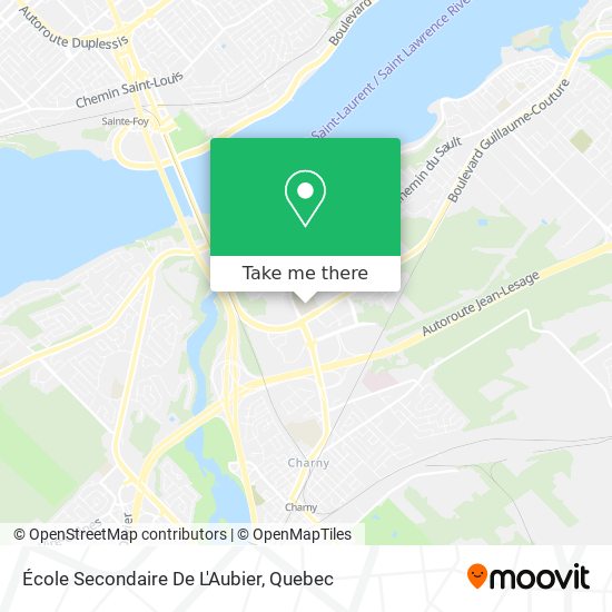École Secondaire De L'Aubier map