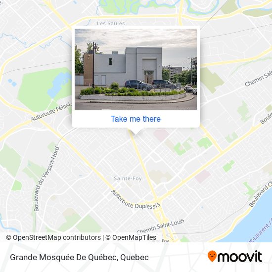 Grande Mosquée De Québec map