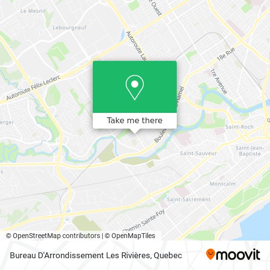 Bureau D'Arrondissement Les Rivières map