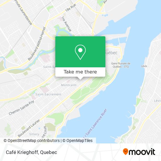 Café Krieghoff map