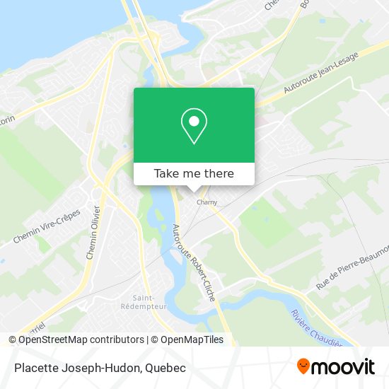 Placette Joseph-Hudon map
