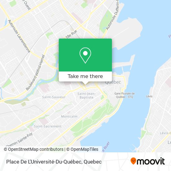 Place De L'Université-Du-Québec map