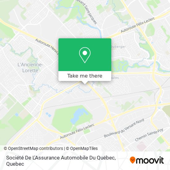 Société De L'Assurance Automobile Du Québec map