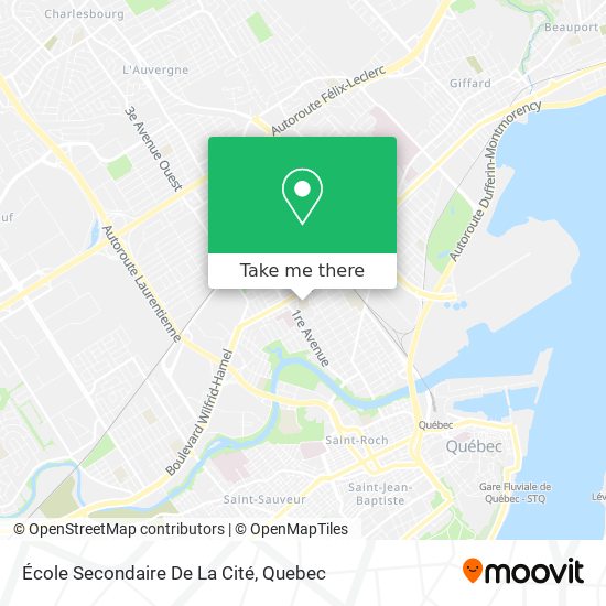 École Secondaire De La Cité map